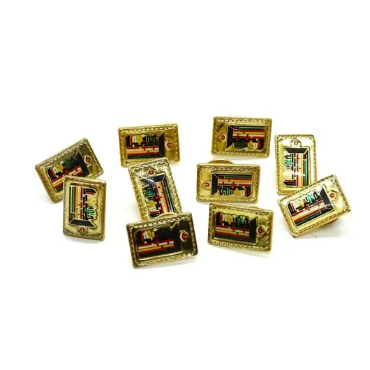 Insigna Feng Shui Kalachakra dreptunghi 20mm