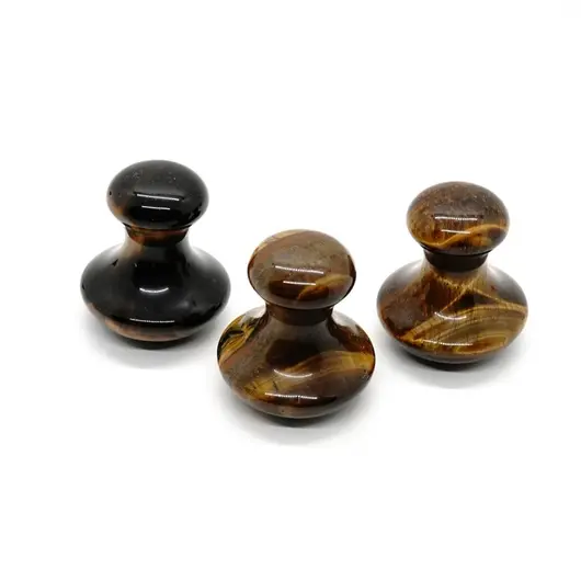 Piatra din ochi de tigru pentru masaj - ciuperca