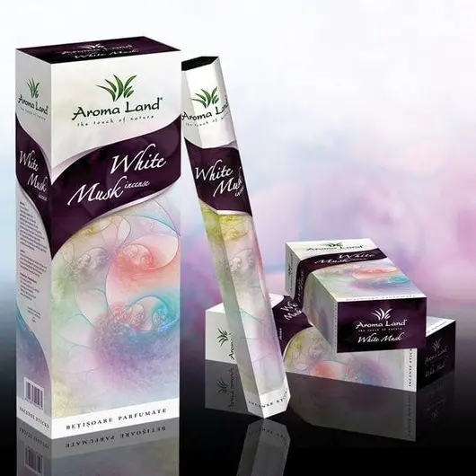 Betisoare parfumate Aroma Land White Musk 20 buc