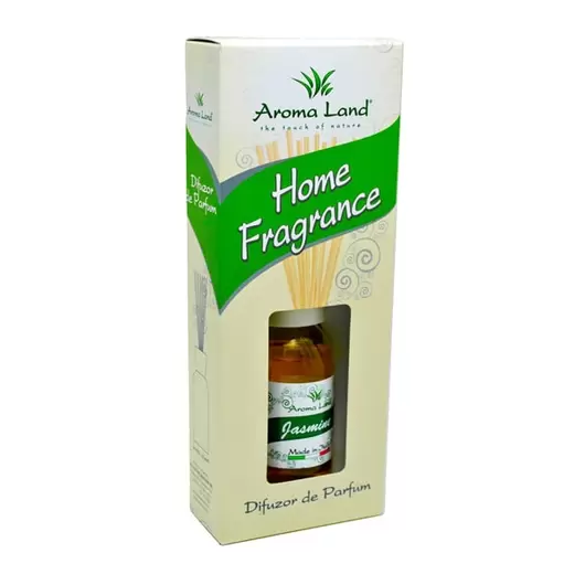 Difuzor de parfum Aroma Land Jasmine 125ml, cu betisoare din lemn