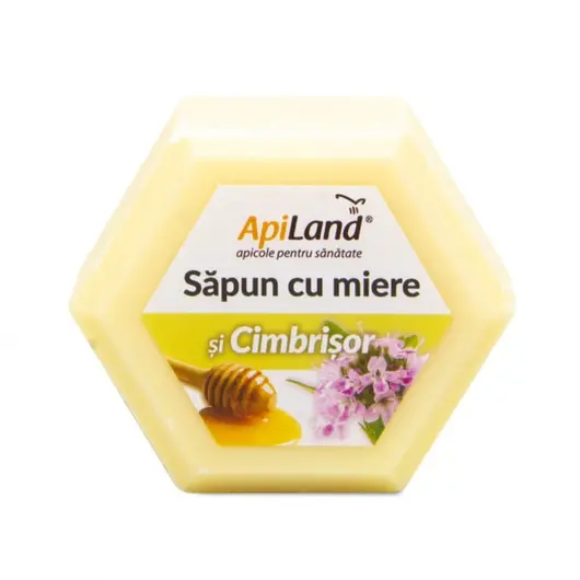 Sapun natural cu Miere si Cimbrisor, ApiLand, 100g