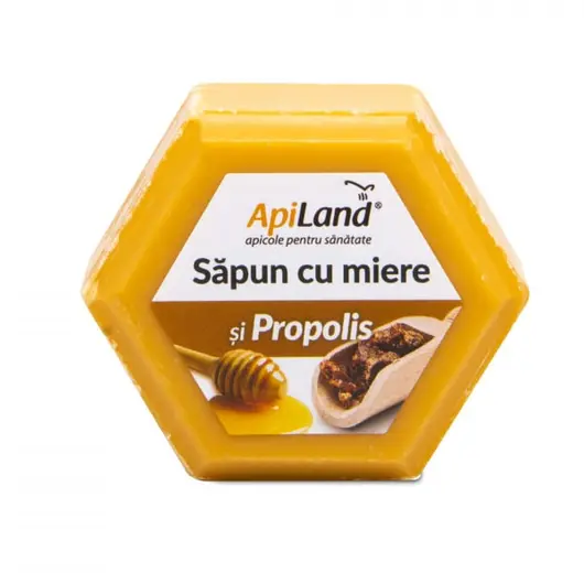 Sapun natural cu Miere si Propolis, ApiLand, 100g