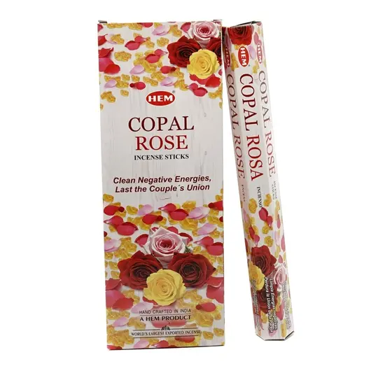 Betisoare parfumate HEM Copal Rose 20 buc