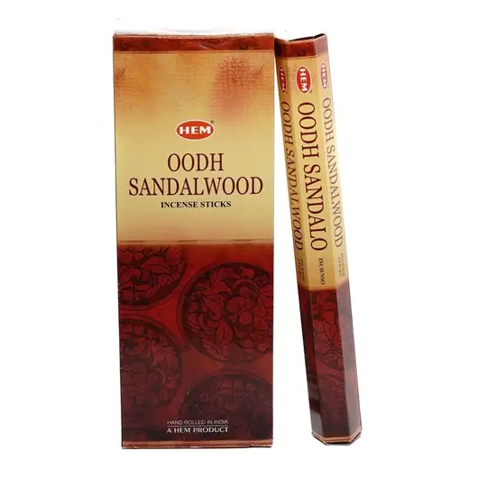 Betisoare parfumate HEM Oodh Sandalwood 20 buc