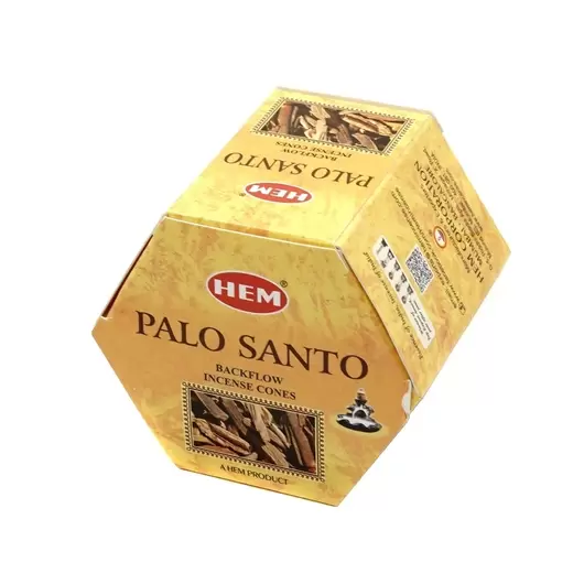 Conuri parfumate HEM Palo Santo, backflow - 40 buc