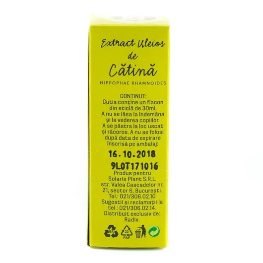 Extract uleios de Catina, Solaris 30ml