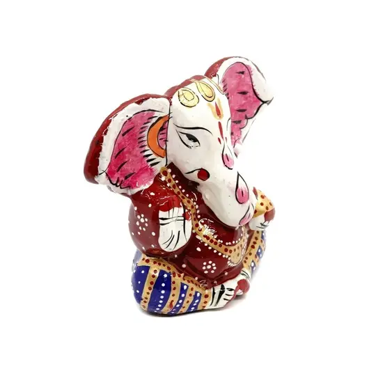 Statueta Ganesh multicolor, metal emailat, 7cm - model 3