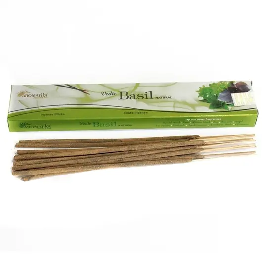 Betisoare parfumate Aromatika Vedic - Basil 15g