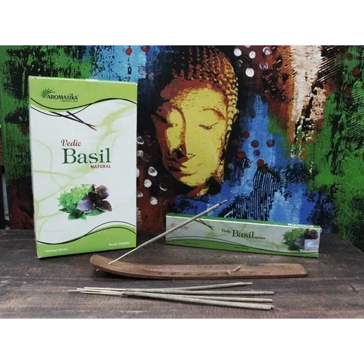 Betisoare parfumate Aromatika Vedic - Basil 15g