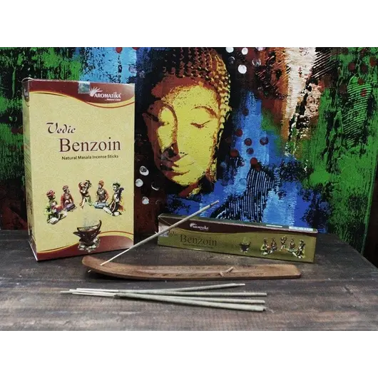 Betisoare parfumate Aromatika Vedic - Benzoin 15g
