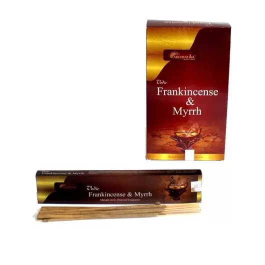 Betisoare parfumate Aromatika Vedic - Frankincense and Myrrh 15g