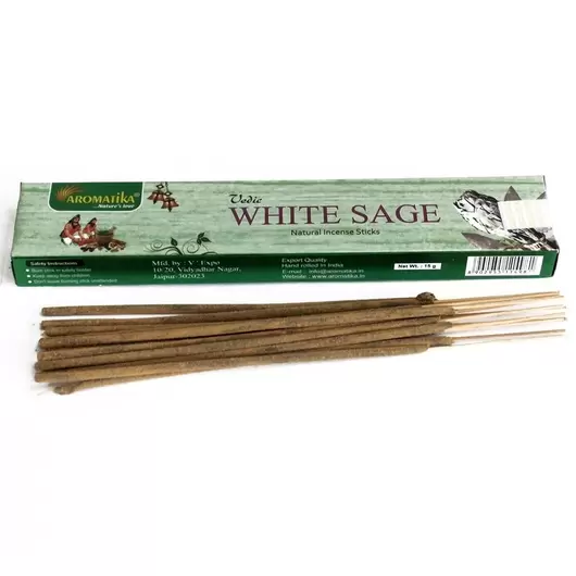 Betisoare parfumate Aromatika Vedic - White Sage 15g