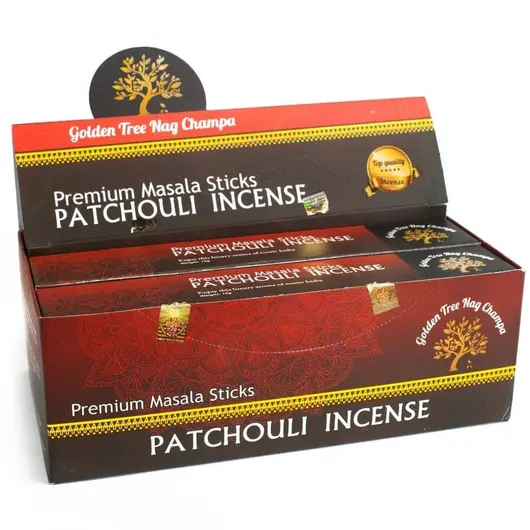 Betisoare parfumate Golden Tree - Patchouli 15g