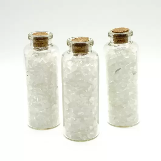 Sticla cu cristale naturale de cristal de stanca, medie - 8cm