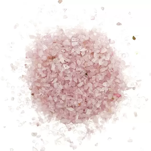Sticla cu cristale naturale de cuart roz, mica - 6cm