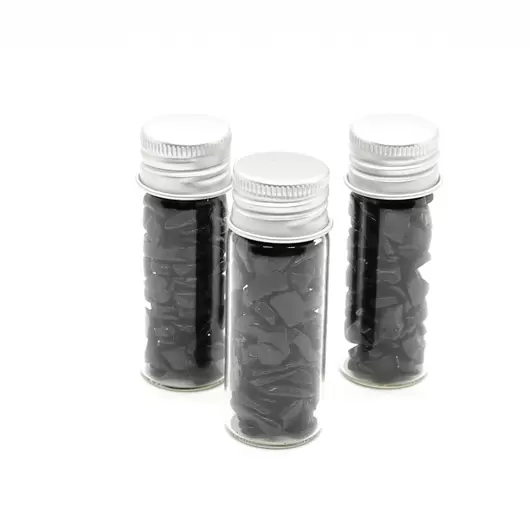 Sticla cu cristale naturale de turmalina neagra, mica - 6cm