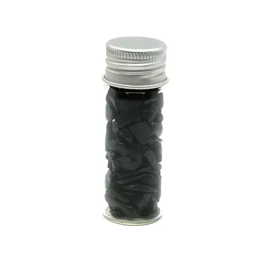 Sticla cu cristale naturale de turmalina neagra, mica - 4cm