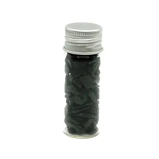 Sticla cu cristale naturale de turmalina neagra, mica - 4cm, imagine 4