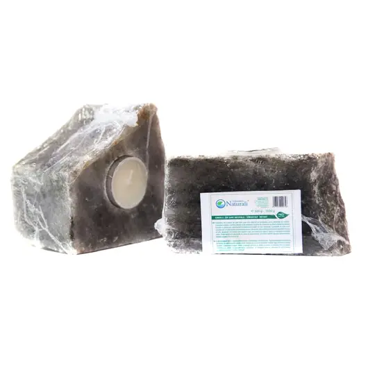 Suport pentru lumanare din sare de Praid - 0,5-0,8 Kg