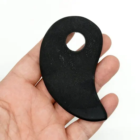 Piatra naturala Bian pentru masaj - 9cm, model 3