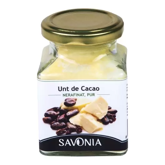 Unt de Cacao Nerafinat, 200 ml, Savonia