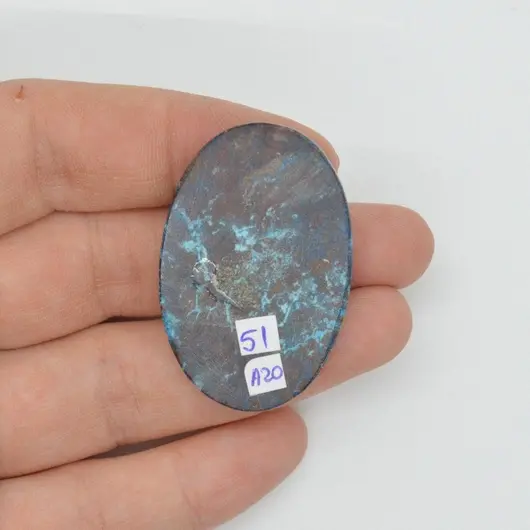 Cabochon azurit 40x26x6mm A20