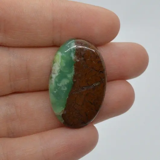 Cabochon crisopraz bio 31x20x6mm A50