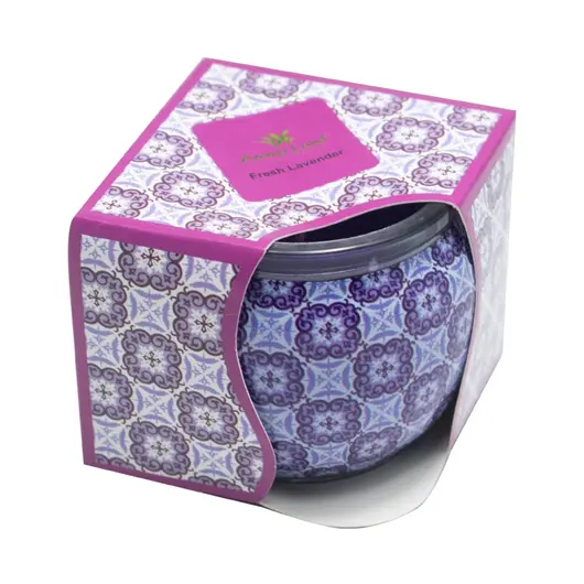 Lumanare pahar in cutie Lavanda, Aromaland, 240g