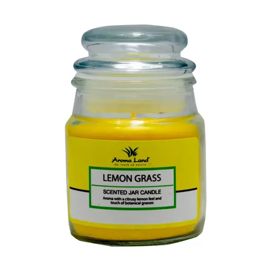Lumanare parfumata borcan Lemongrass, Aromaland, 220g