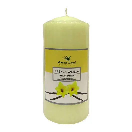 Lumanare parfumata stalp mare Vanilie, Aromaland, 420g