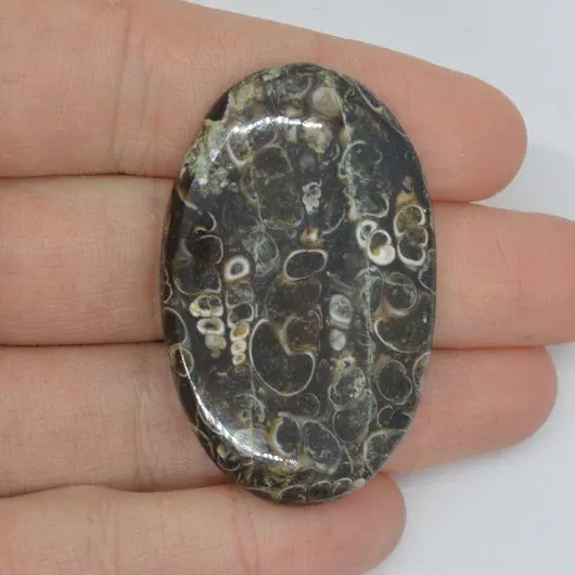 Cabochon agat turitela 44x28x5mm A66