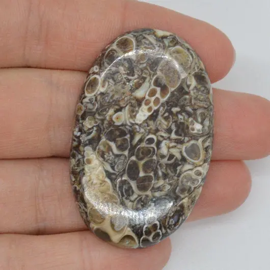 Cabochon agat turitela 44x28x6mm A26