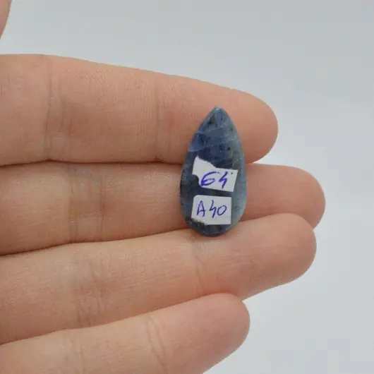Cabochon kianit 23x12x7mm A40, imagine 2