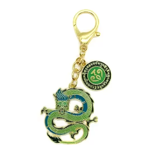 Breloc amuleta Feng Shui cu Dragonul verde 2021