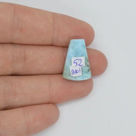 Cabochon larimar 20x13x6mm A101, imagine 2