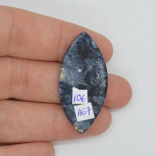 Cabochon pietersit A+ 39x19x5mm A67, imagine 2