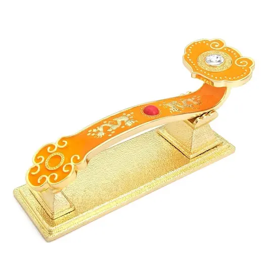 Statueta Feng Shui Ru Yi galben cu Dragonul Celest, 2021