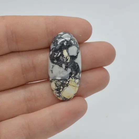 Cabochon jasp maligano 35x17x7mm A57