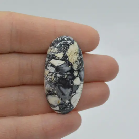 Cabochon jasp maligano 37x19x7mm A75