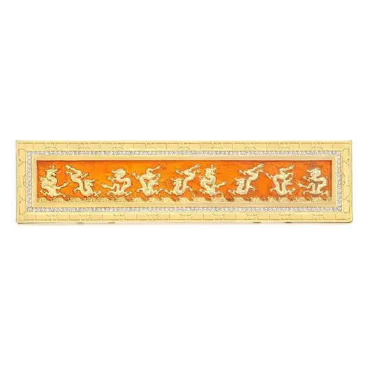 Placa Feng Shui cu 9 Dragoni aurii 2021