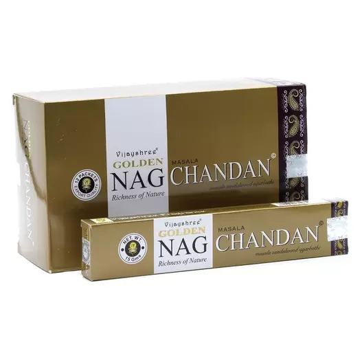 Betisoare parfumate Golden Nag - Chandan, 15g