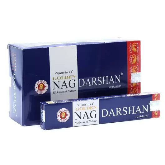 Betisoare parfumate Golden Nag - Darshan, 15g