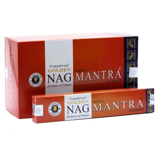 Betisoare parfumate Golden Nag - Mantra, 15g