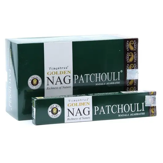 Betisoare parfumate Golden Nag - Patchouli, 15g