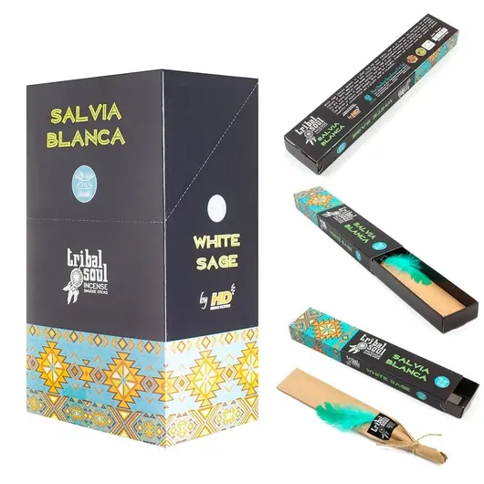 Betisoare parfumate Tribal Soul - White Sage, 15g, imagine 4