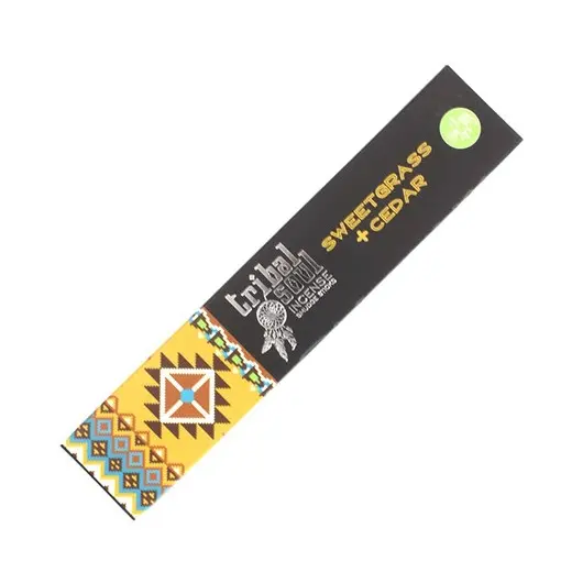 Betisoare parfumate Tribal Soul - Sweetgrass and Cedar, 15g, imagine 3
