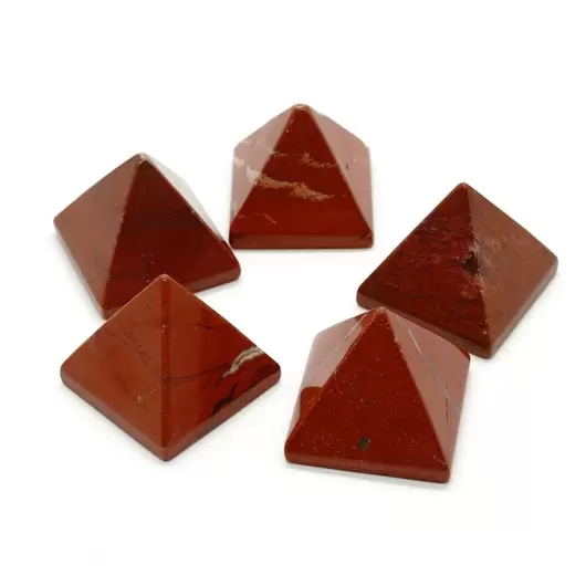 Piramida jasp rosu 30mm, imagine 2