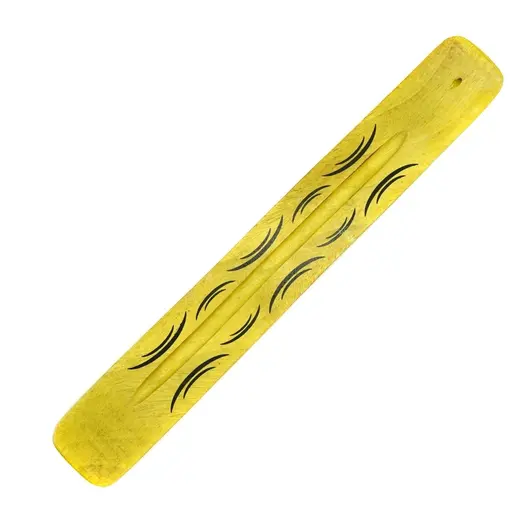 Suport ardere betisoare parfumate, galben, model 1