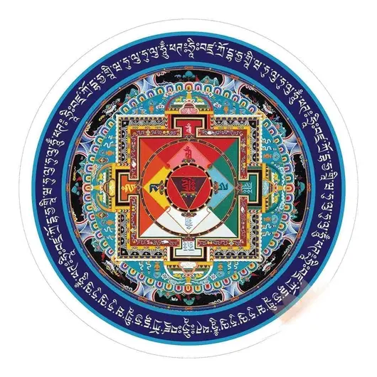 Abtibild Feng Shui cu Mandala Hayagriva - 11cm