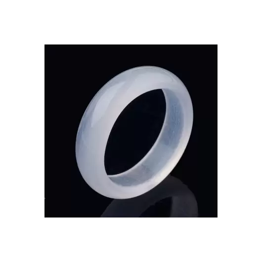 Inel circular din agat transparent 17-18mm, imagine 3